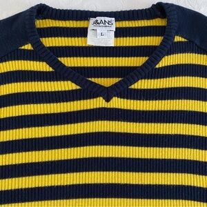 Dolce & Gabbana striped v neck sweater